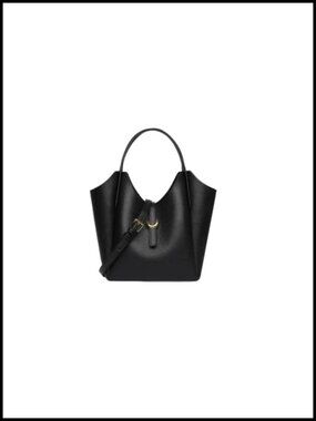 Genuine Leather Bucket Bag Shoulder Purse Crossbody Handbag for Work Travel